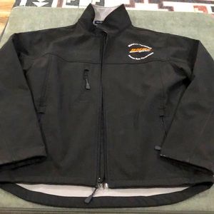 Devon & jones jacket. BNSF railway insignia. Size medium.